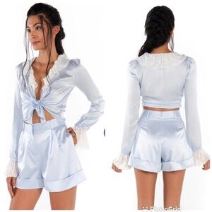 The BAR SIMONE TOP + DYLAN SHORT CIELO SET